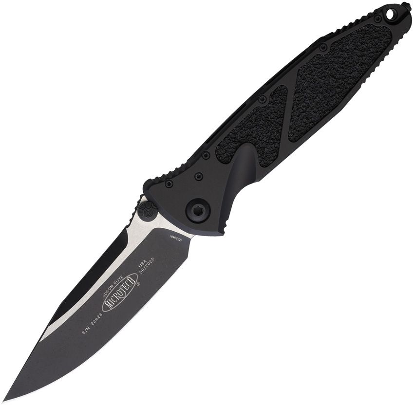 Microtech SOCOM Elite S/E 4" M390MK Two-Tone Black Aluminium Folding Knife