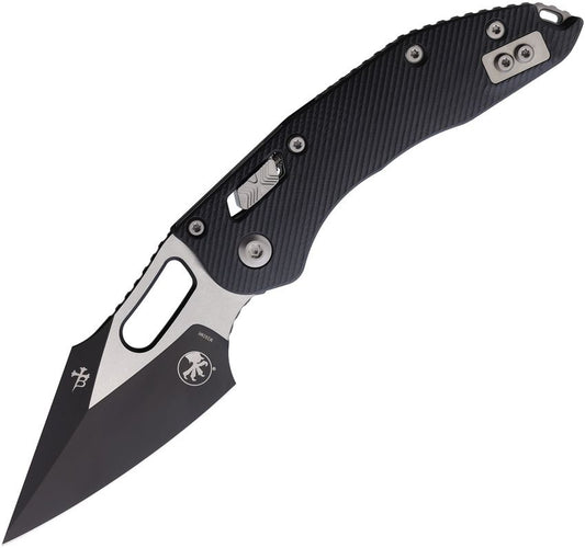Microtech Stitch Ram-Lok 3.7" M390MK Two-Tone Black Fluted G10 Folding Knife