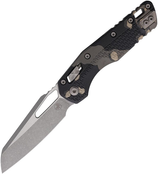 Microtech MSI Ram-Lok 3.9" M390MK Apocalyptic Tactical Camo Tri-Grip Polymer Folding Knife