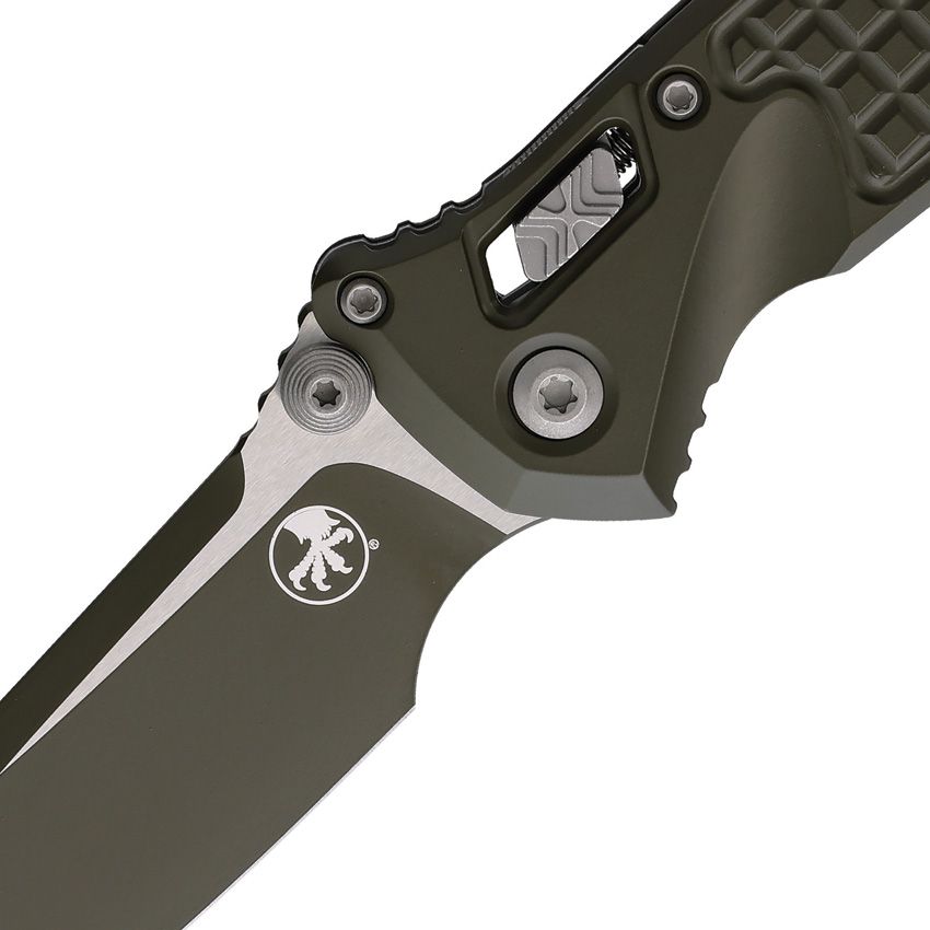 Microtech SOCOM Ram-Lock S/E 3.8" M390MK OD Green Cerakote Aluminium Folding Knife