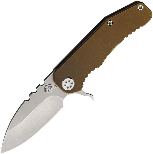 Medford 187F 3.4" D2 Bronze Titanium Folding Knife