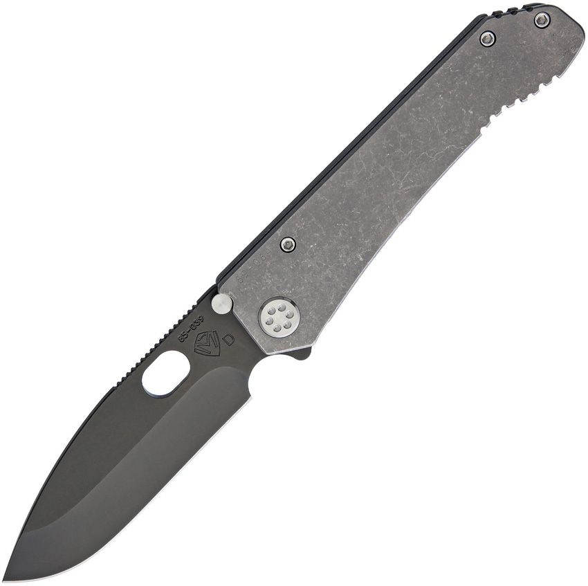 Medford 187 DP 3.75" PVD D2 Tumbled Titanium Folding Knife
