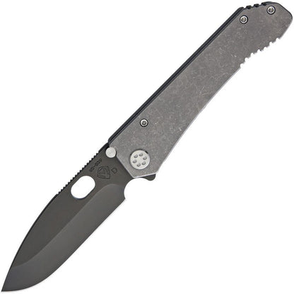 Medford 187 DP 3.75" PVD D2 Tumbled Titanium Folding Knife