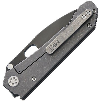 Medford 187 DP 3.75" PVD D2 Tumbled Titanium Folding Knife
