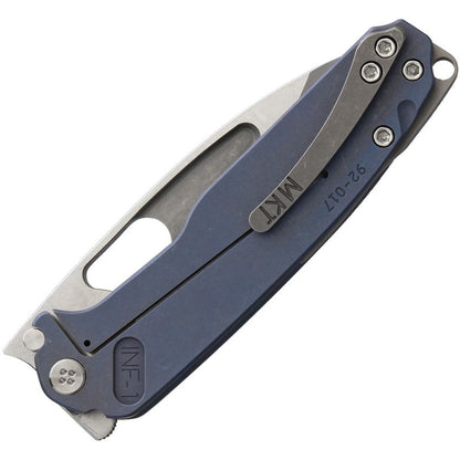 Medford Infraction 3.625" S45VN Blue Titanium Folding Knife
