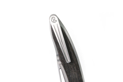 Chris Reeve Mnandi Bog Oak 2.74" S45VN Titanium Folding Knife with Leather Sheath MNA-1000