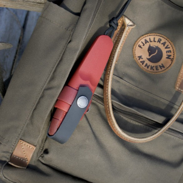 Morakniv Eldris 2.3" Sandvik Pocket Fixed Blade Knife with Fire Starter Kit - Red 12630