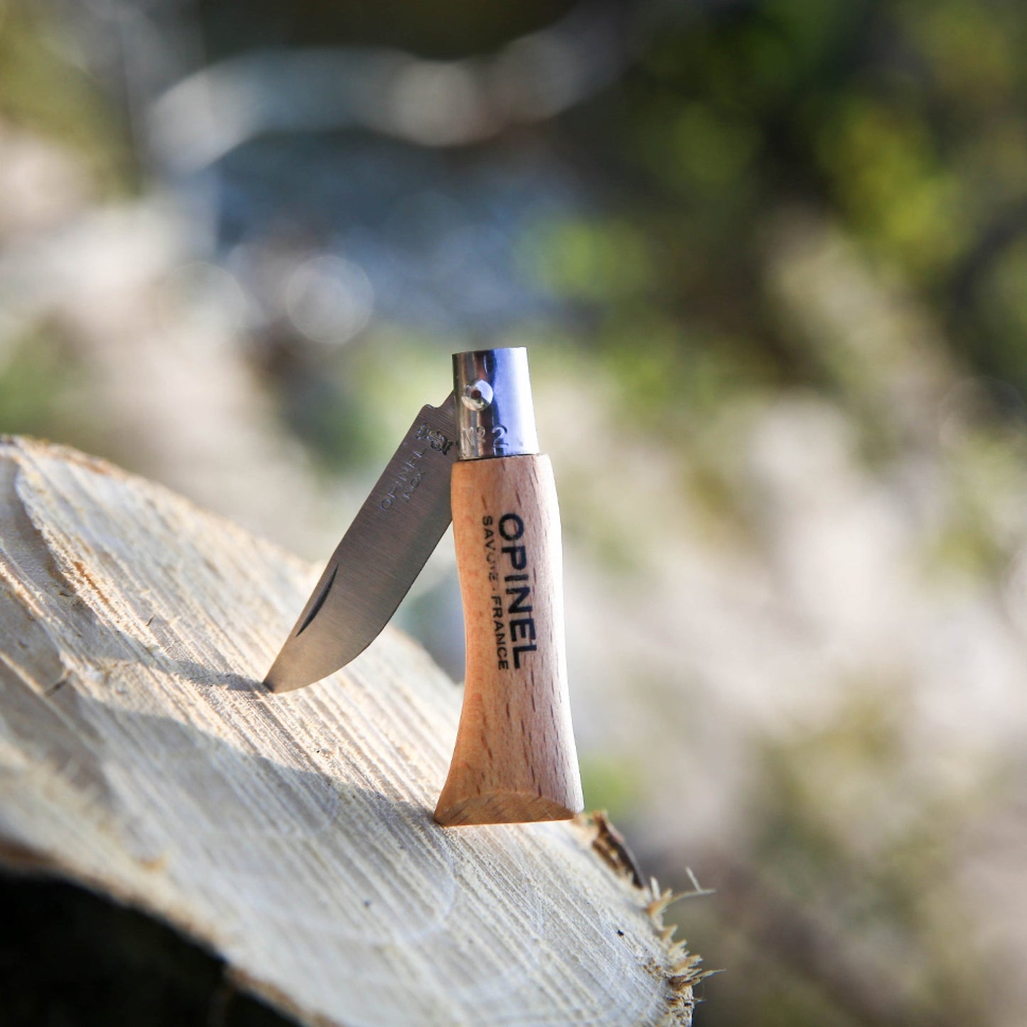 Opinel No.2 Traditional 1.38" Stainless Folding Knife - Made in France
