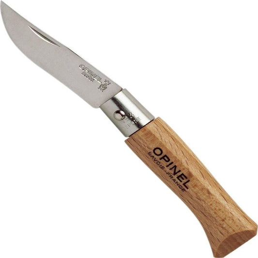 Opinel No.3 Traditional 1.68" Stainless Folding Knife - Made in France