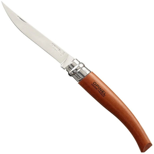 Opinel No.10 Slim Padouk 3.95" Stainless Folding Fillet Knife - Made in France