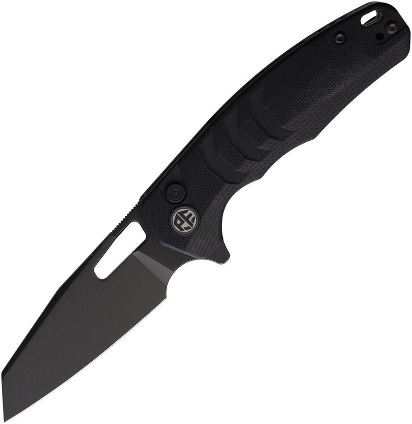 Petrified Fish Trilobite 3" Sandvik 14C28N Khaki G10 Button-Lock Folding Knife by Hydra Design