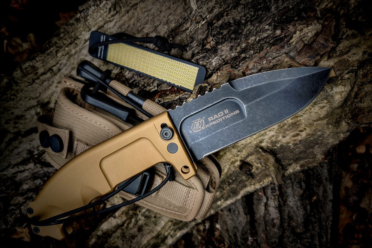 Extrema Ratio RAO II Expeditions 4.7" N690 Folding Knife with Firesteel and Sharpener