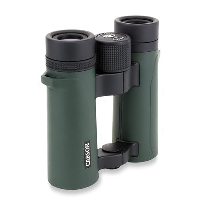 Carson RD Series 10x34mm Compact Open-Bridge Waterproof Binoculars Green RD-034