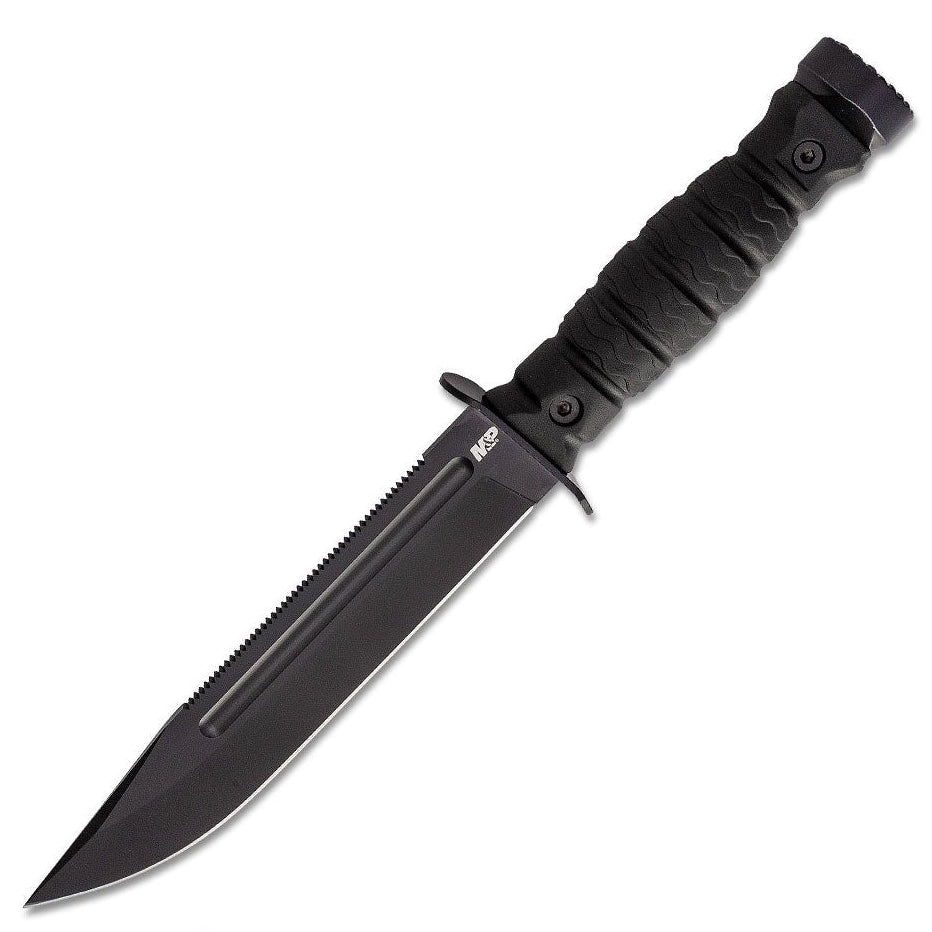 Smith & Wesson Special Ops 7" 8Cr13MoV Full-Tang Survival Knife with Sawback and Hammer Pommel