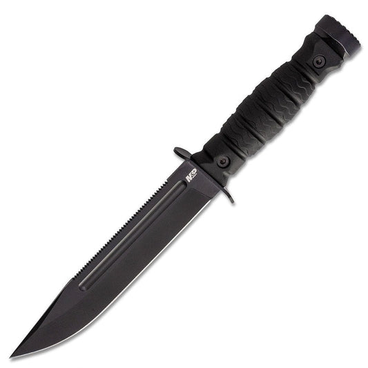 Smith & Wesson Special Ops 7" 8Cr13MoV Full-Tang Survival Knife with Sawback and Hammer Pommel