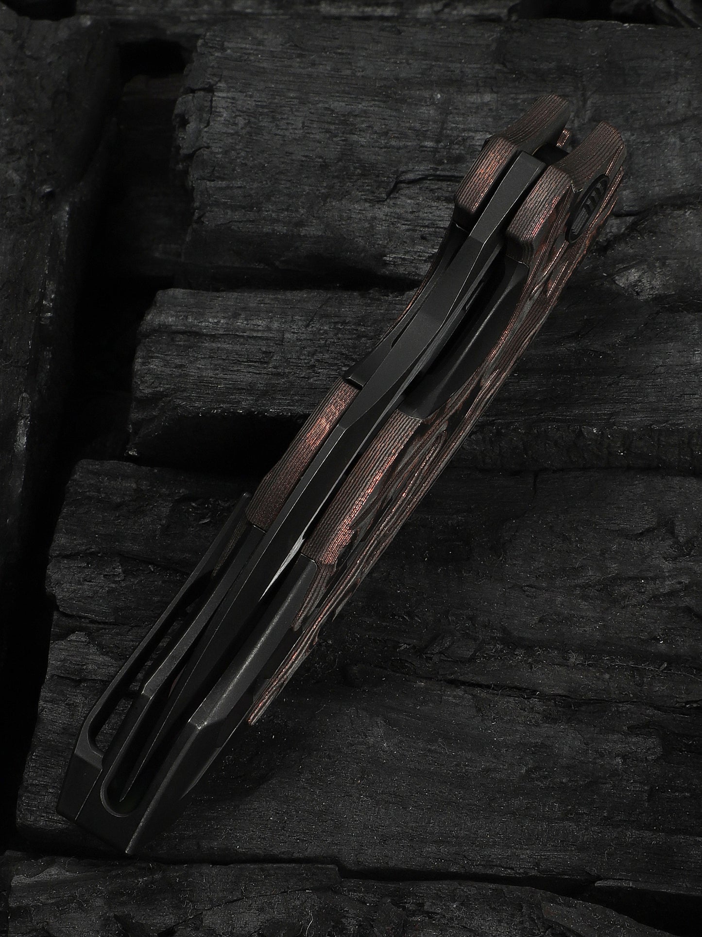WE Arrakis Limited 3.47" Vanax Copper Foil Carbon Fiber Titanium Folding Knife 906CF-E