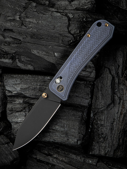 WE Knife Bougie Banter 2.91" CPM S45VN Blue Titanium Folding Knife WE24009-1