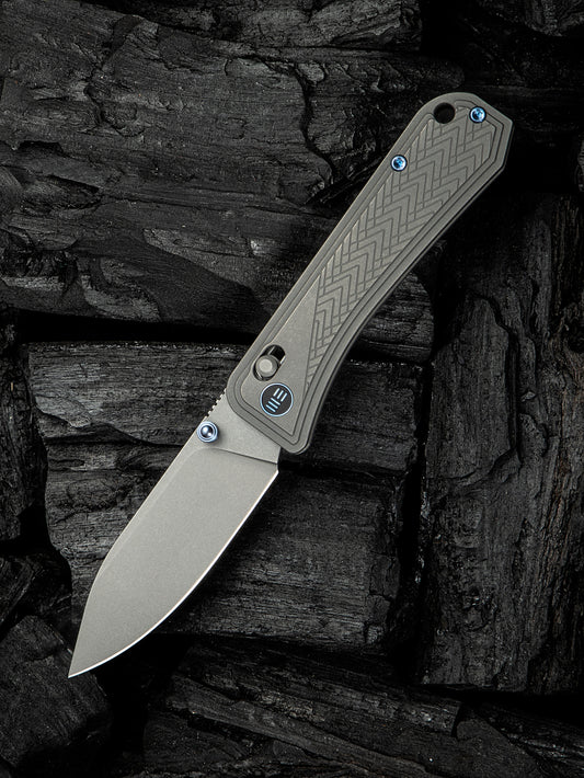 WE Knife Bougie Banter 2.91" CPM S45VN Gray Titanium Folding Knife WE24009-2