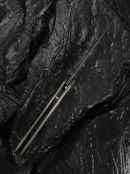 Civivi Kitefin Button Lock 3.22" Damascus Brownish Gray Aluminium Folding Knife C24091-DS1