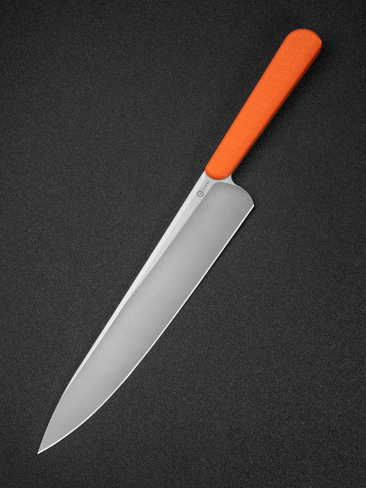 Civivi Cibus 7.87" Sandvik 14C28N Orange G10 Kitchen Chef Knife by Ostap Hel C23048-3
