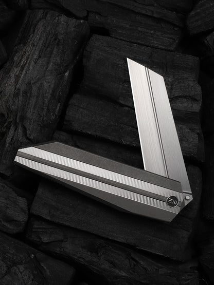 WE Collinear 3.67" Bohler M390 Gray Satin Titanium Folding Knife WE22034D-2