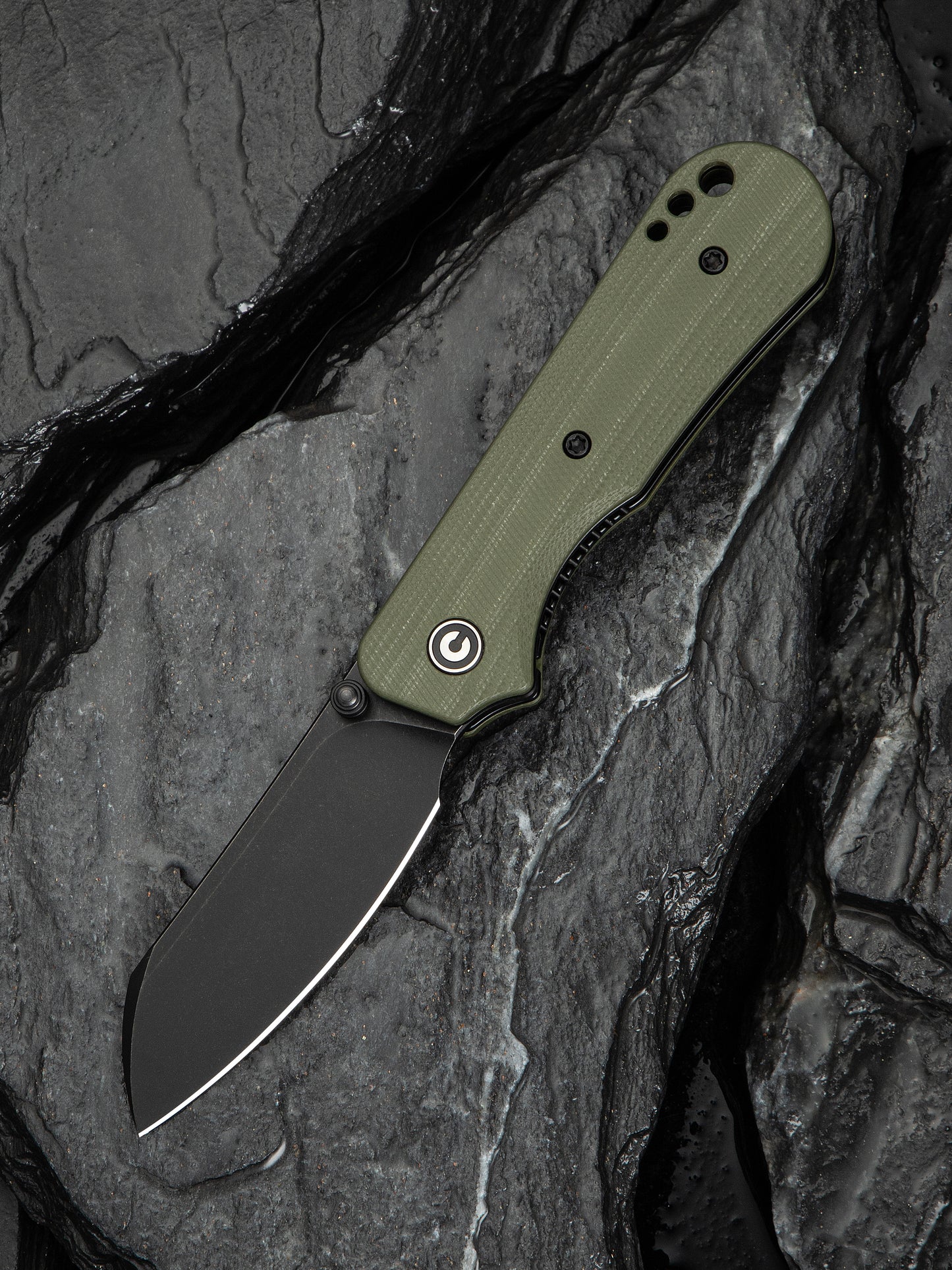 Civivi Crabby 2.7" Sandvik 14C28N OD Green G10 Folding Knife by Ken Onion Jr C24055-1