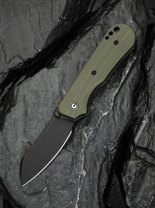 Civivi Crabby 2.7" Sandvik 14C28N OD Green G10 Folding Knife by Ken Onion Jr C24055-1