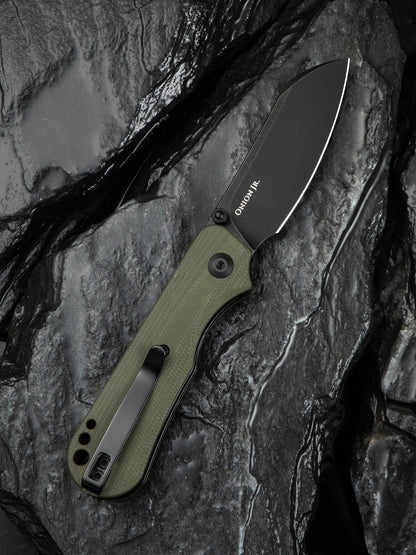 Civivi Crabby 2.7" Sandvik 14C28N OD Green G10 Folding Knife by Ken Onion Jr C24055-1