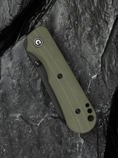 Civivi Crabby 2.7" Sandvik 14C28N OD Green G10 Folding Knife by Ken Onion Jr C24055-1