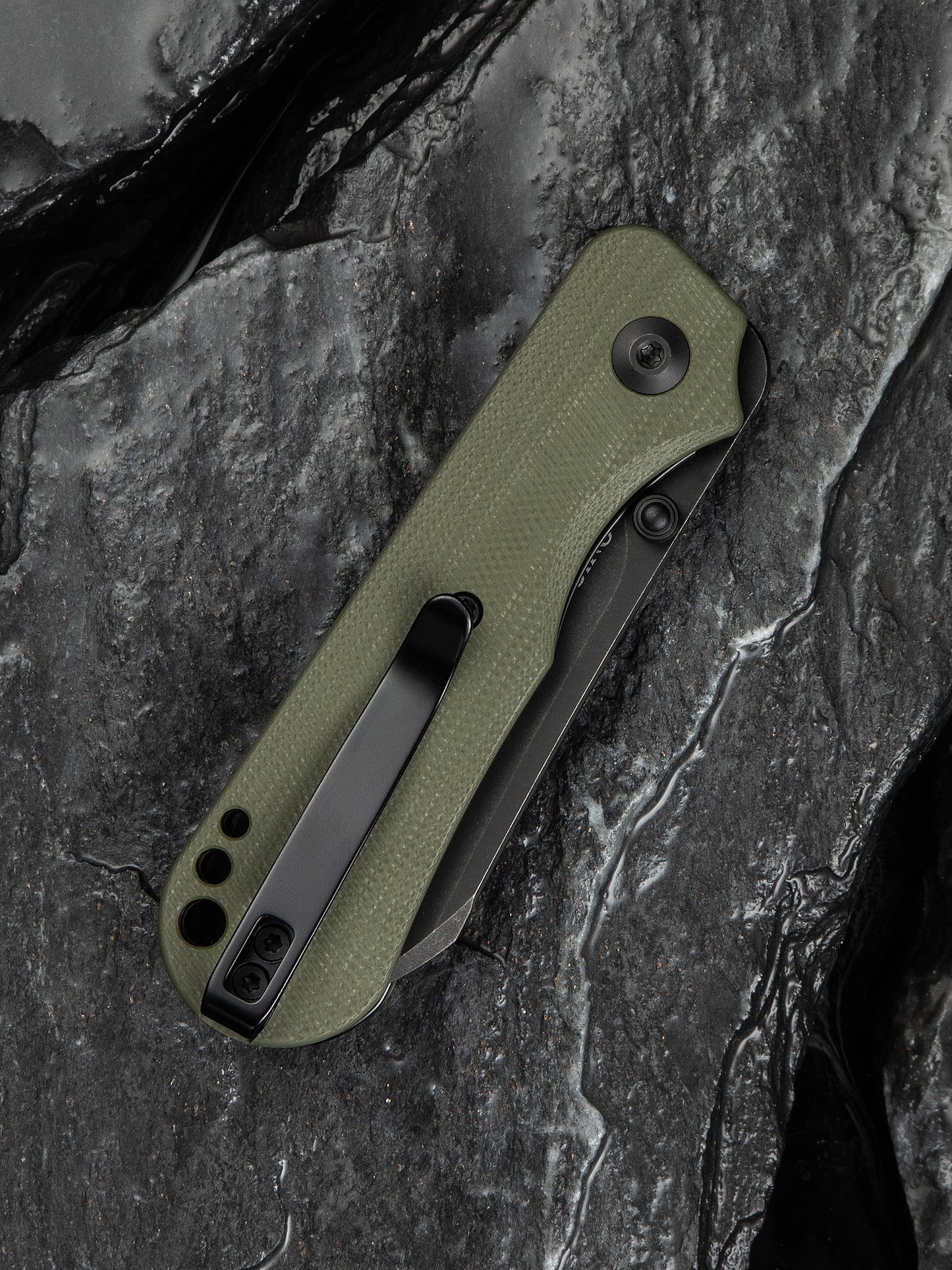 Civivi Crabby 2.7" Sandvik 14C28N OD Green G10 Folding Knife by Ken Onion Jr C24055-1