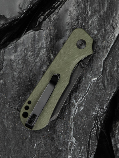 Civivi Crabby 2.7" Sandvik 14C28N OD Green G10 Folding Knife by Ken Onion Jr C24055-1