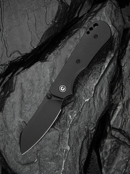Civivi Crabby 2.7" Sandvik 14C28N Black Canvas Micarta Folding Knife by Ken Onion Jr C24055-3