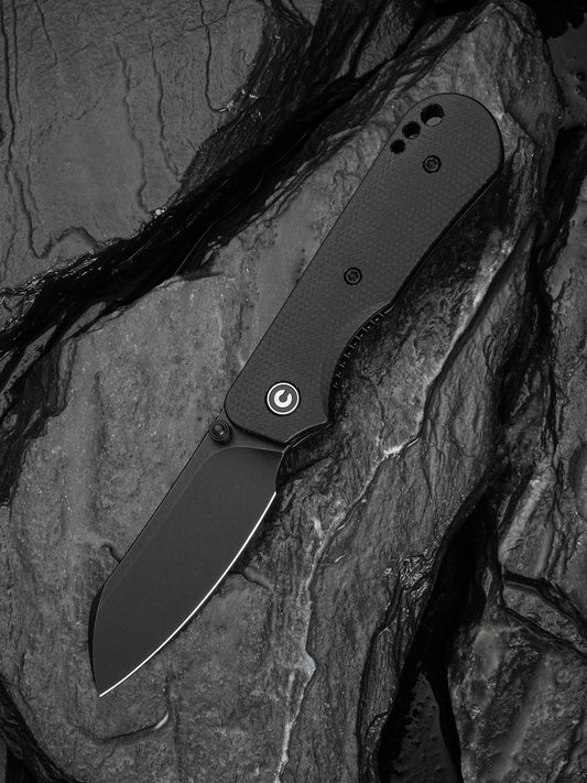 Civivi Crabby 2.7" Sandvik 14C28N Black Canvas Micarta Folding Knife by Ken Onion Jr C24055-3