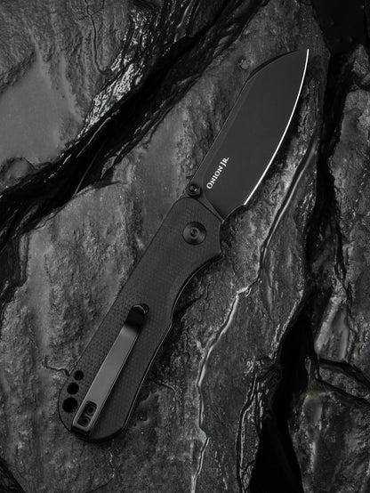 Civivi Crabby 2.7" Sandvik 14C28N Black Canvas Micarta Folding Knife by Ken Onion Jr C24055-3