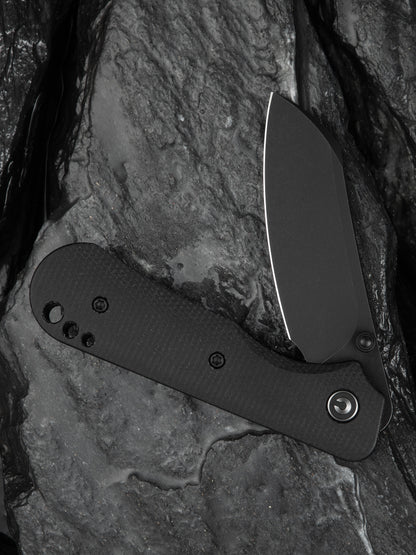 Civivi Crabby 2.7" Sandvik 14C28N Black Canvas Micarta Folding Knife by Ken Onion Jr C24055-3