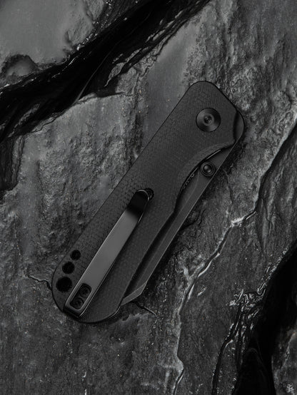 Civivi Crabby 2.7" Sandvik 14C28N Black Canvas Micarta Folding Knife by Ken Onion Jr C24055-3