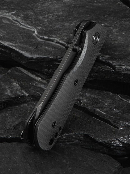 Civivi Crabby 2.7" Sandvik 14C28N Black Canvas Micarta Folding Knife by Ken Onion Jr C24055-3