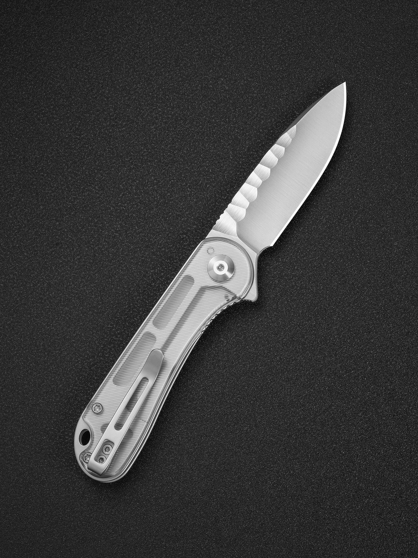 Civivi Elementum 2.96" Nitro-V Rock-Grind Lexan Folding Knife C18062AM-1