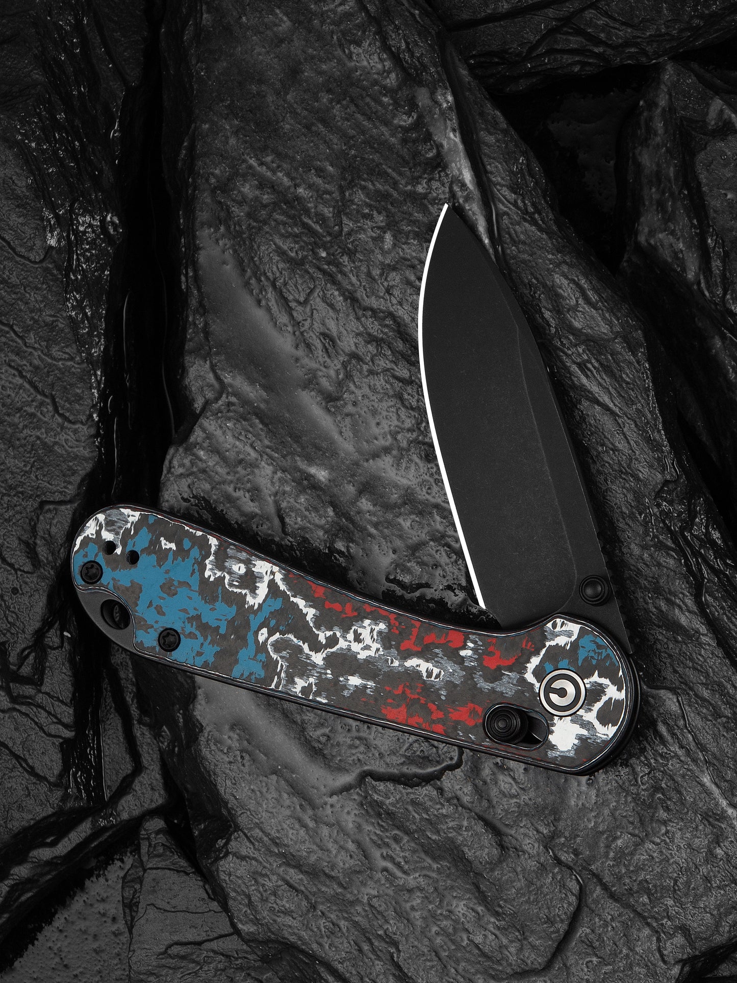 Civivi Elementum Limited Edition Crossbar Lock 2.96" S35VN Nebula Fat Carbon Fiber Folding Knife C24063B-1