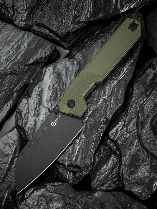 Civivi Hid 4.14" Sandvik 14C28N OD Green G10 Folding Knife by Ostap Hel C23008-2