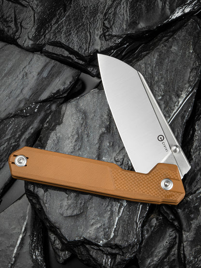 Civivi Hid 4.14" Sandvik 14C28N Brown G10 Folding Knife by Ostap Hel C23008-3