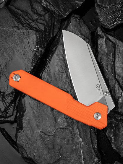 Civivi Hid 4.14" Sandvik 14C28N Orange G10 Folding Knife by Ostap Hel C23008-4