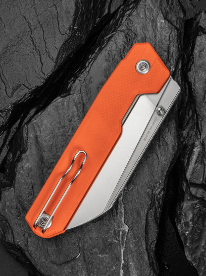 Civivi Hid 4.14" Sandvik 14C28N Orange G10 Folding Knife by Ostap Hel C23008-4
