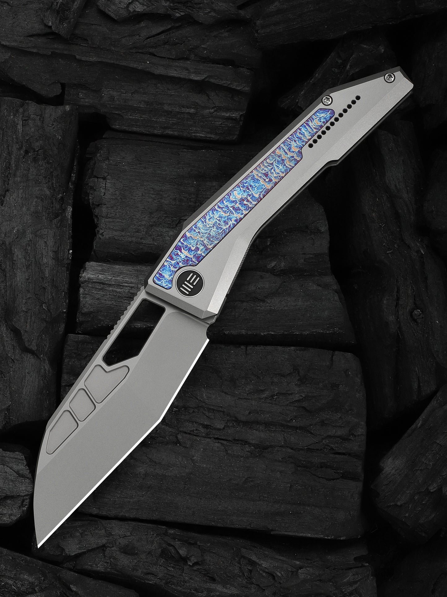 WE Knife Inceptus 3.57" M390 Flamed Titanium Folding Knife WE25017-2