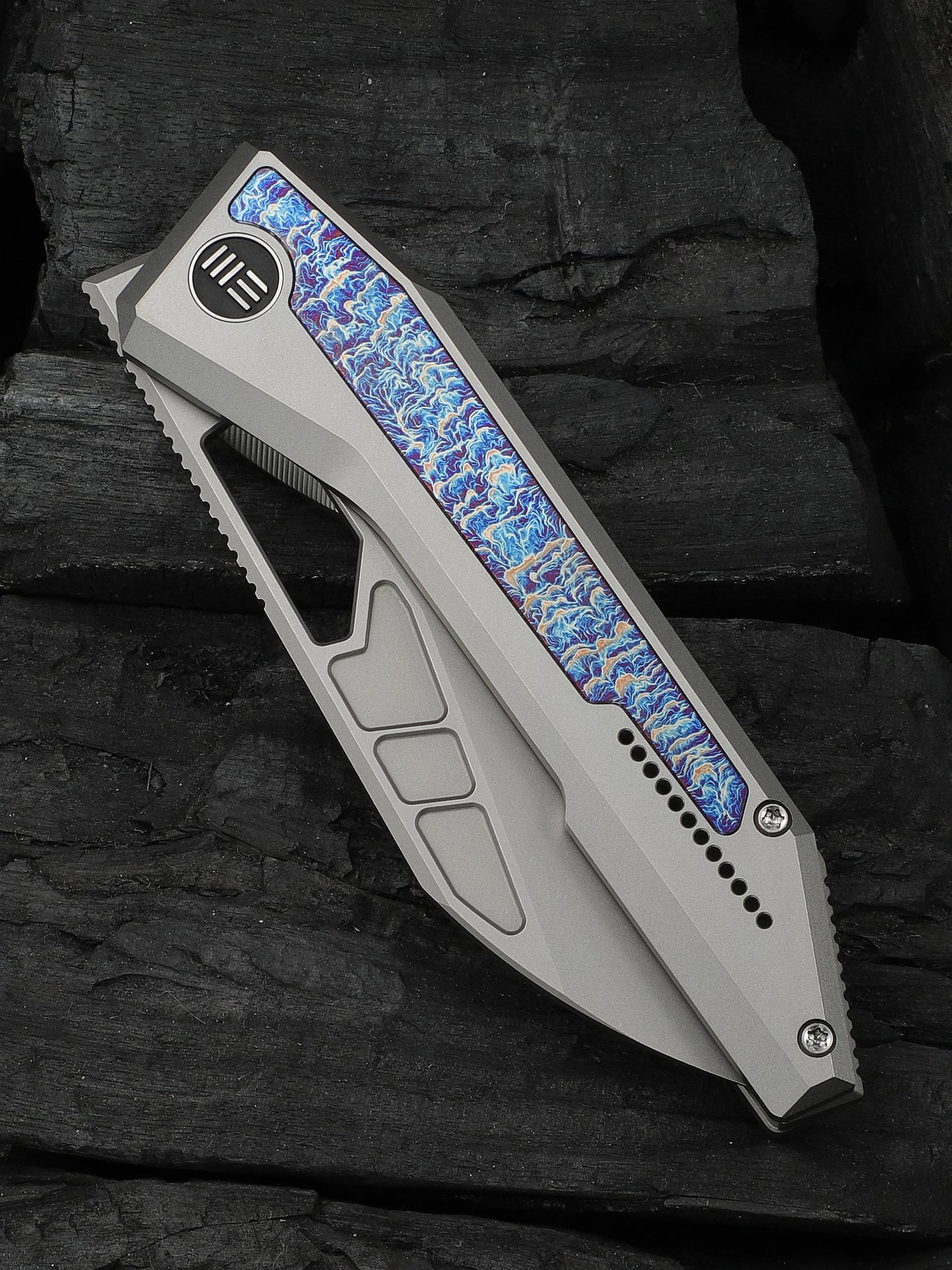 WE Knife Inceptus 3.57" M390 Flamed Titanium Folding Knife WE25017-2