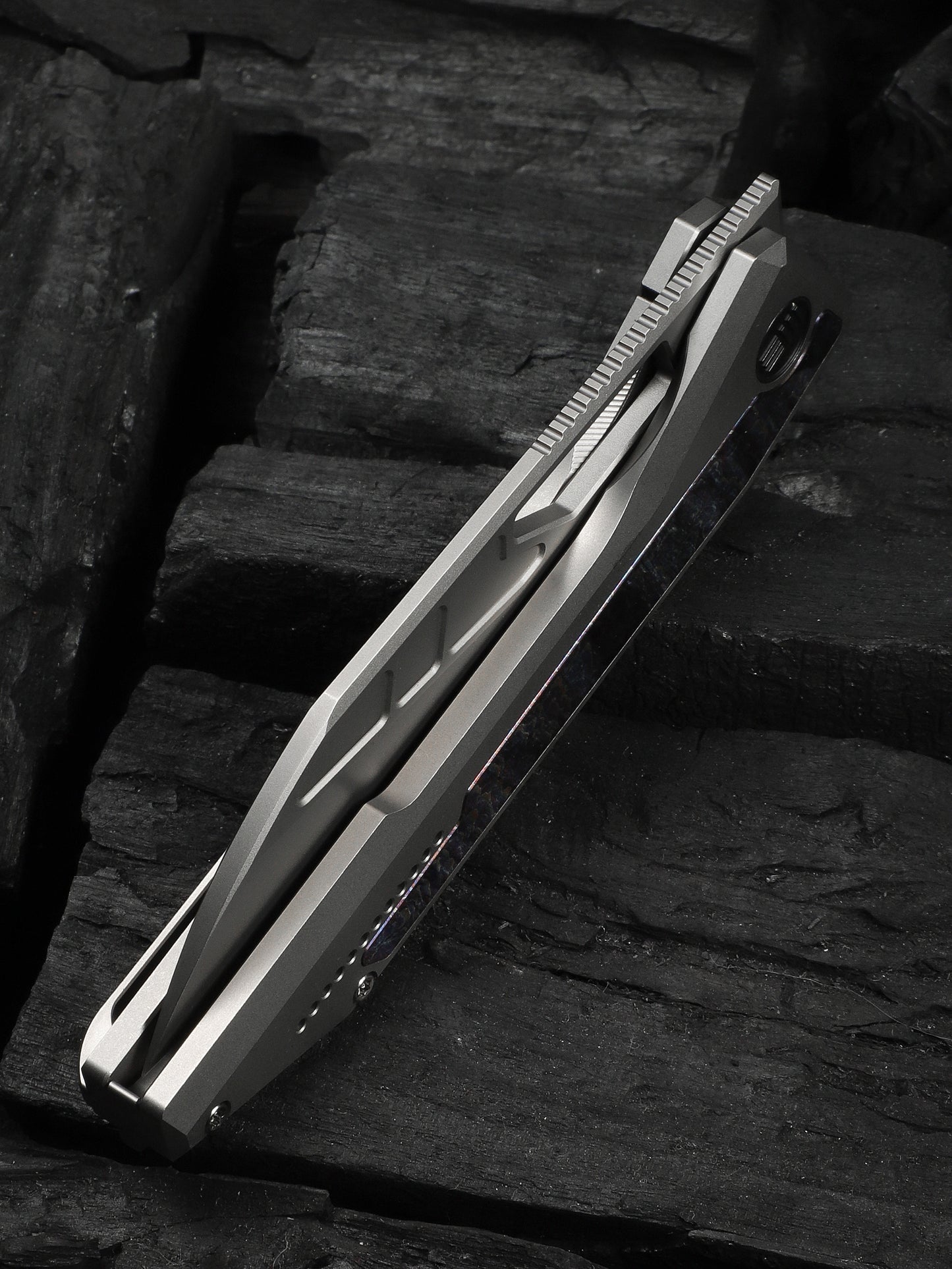 WE Knife Inceptus 3.57" M390 Flamed Titanium Folding Knife WE25017-2