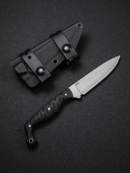 Civivi MDRN Hunter 4.12" Nitro-V Black G10 Fixed Blade Knife by Kyle Lamb C23078-1