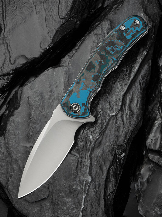 Civivi Mini Praxis Limited Edition 2.98" CPM S35VN Arctic Storm Fat Carbon Fiber Folding Knife C18026CB-1