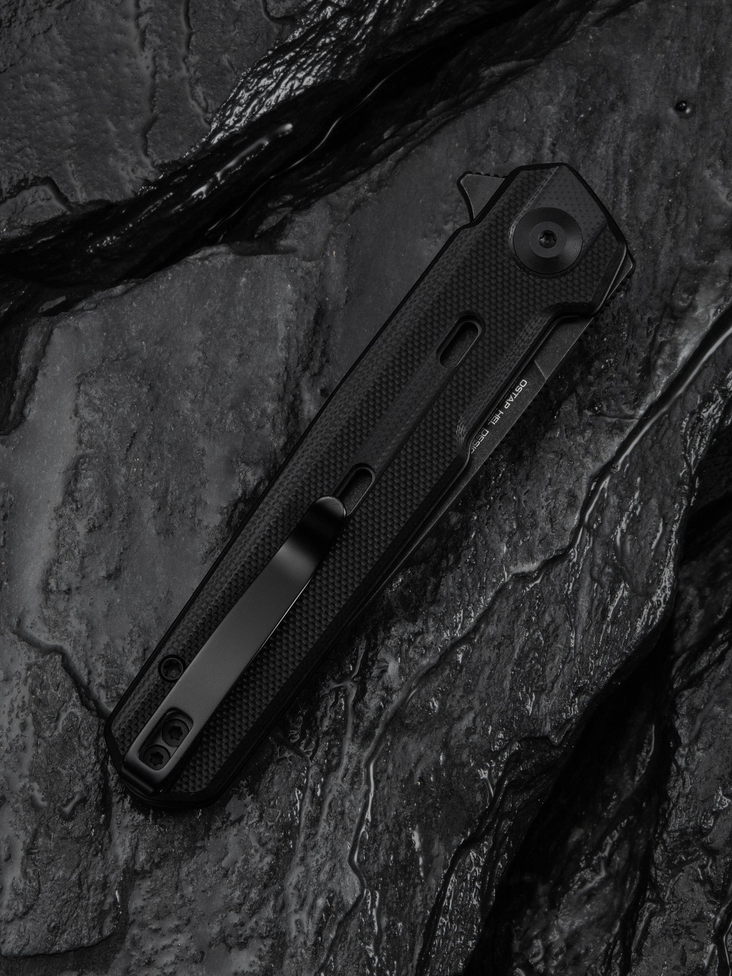 Civivi Navo 3.25" Nitro-V Black G10 Folding Knife by Ostap Hel C25015A-1