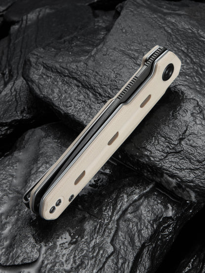 Civivi Navo 3.25" Damascus Ivory G10 Folding Knife by Ostap Hel C25015A-DS1